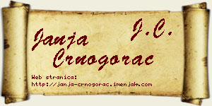 Janja Crnogorac vizit kartica